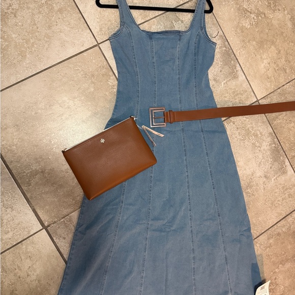 Denim Blue Sleeveless Dress - Picture 1 of 2